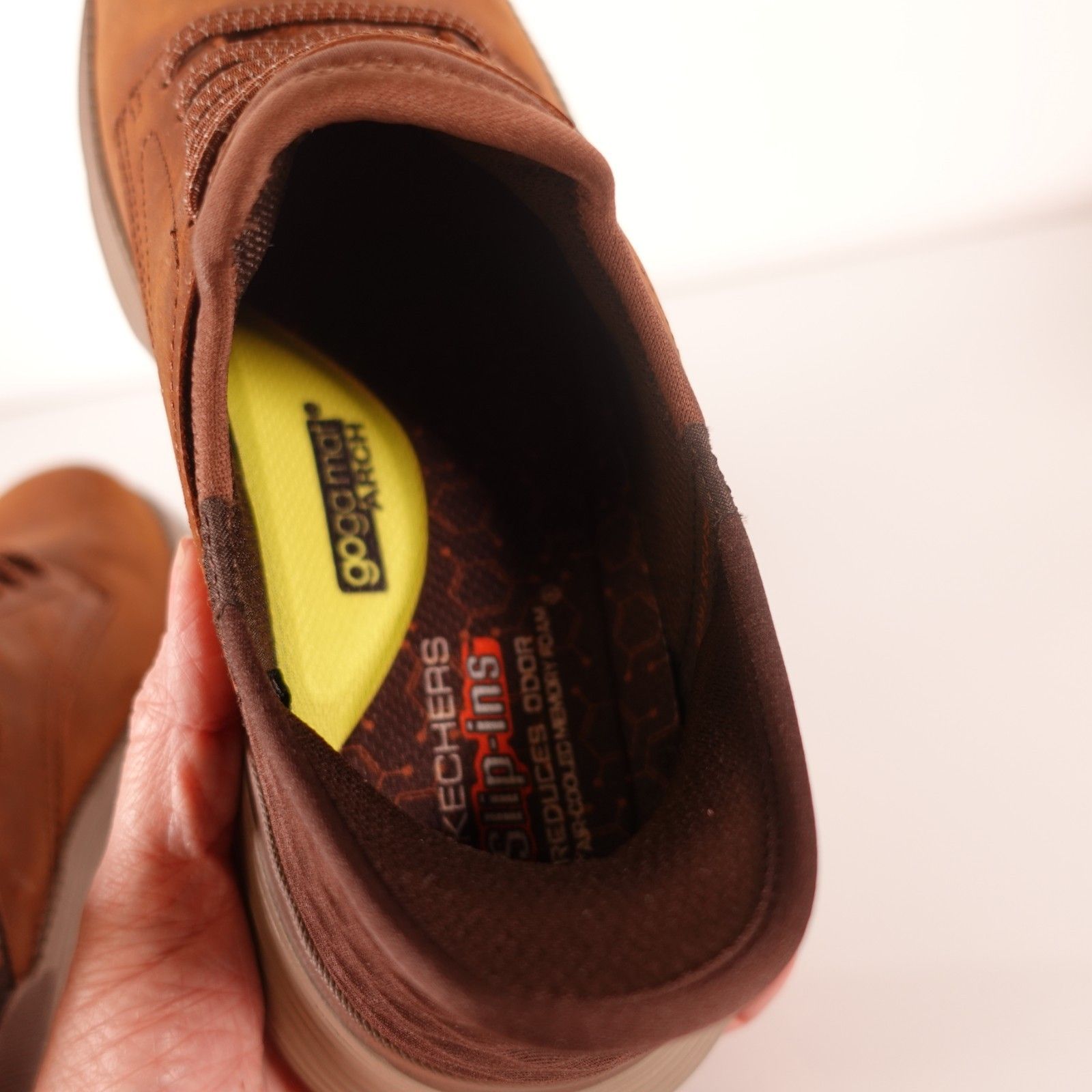 Skechers Men's Garza Gervin Bungee Lace Slip-Ins Size 9 Dark Brown 205046 — image 6 of 8